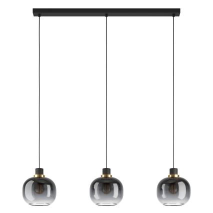 Eglo - Taklampa 3xE27/40W/230V grå
