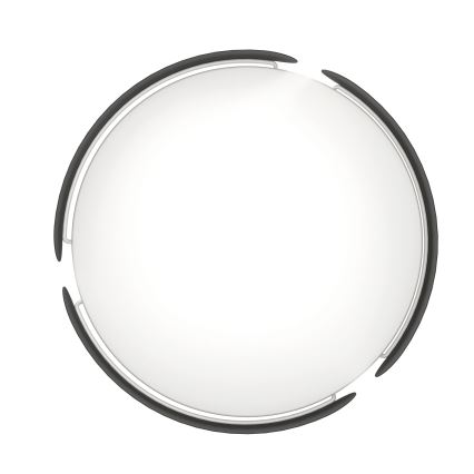 Eglo - LED-taklampa LED/20W/230V Ø 37 cm svart