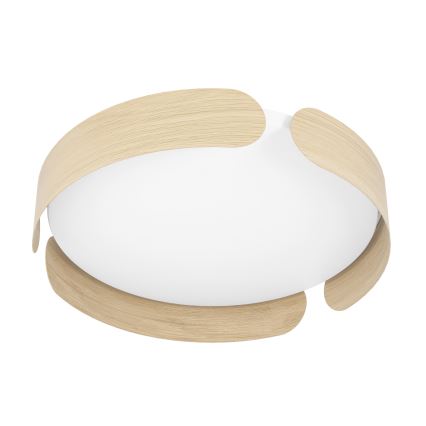 Eglo - LED-taklampa, 20 W, 230 V, Ø 37 cm, beige