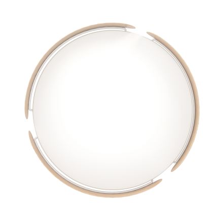 Eglo - LED-taklampa, 20 W, 230 V, Ø 37 cm, beige