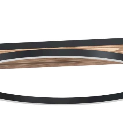 Eglo - LED-dimbar pendellampa på vajer 2xLED/12,5W/230V+LED/15,5W 3000K brun/svart