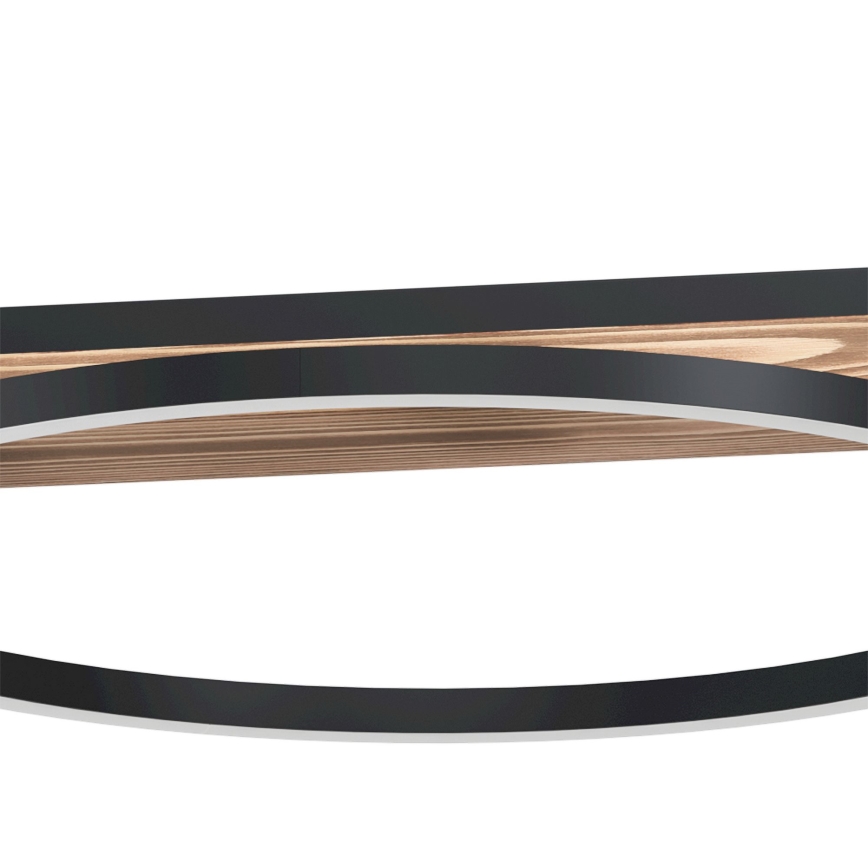 Eglo - LED-dimbar pendellampa på vajer 2xLED/12,5W/230V+LED/15,5W 3000K brun/svart