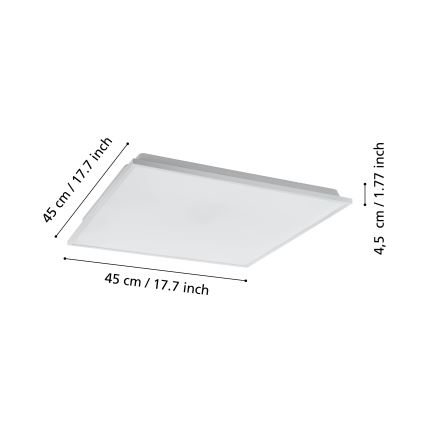 Eglo - LED dimbar taklampa LED/22W/230V 2700-6500K ZigBee