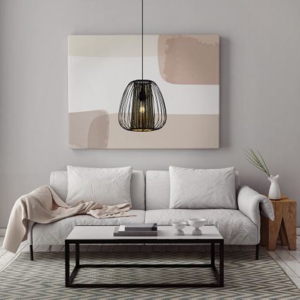 Eglo - Ljusskrona med upphängningsrem  1xE27/40W/230V