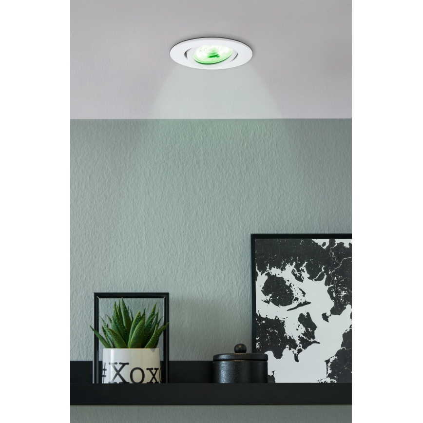 Eglo - LED RGBW dimbar infälld taklampa LED/5W/230V ZigBee