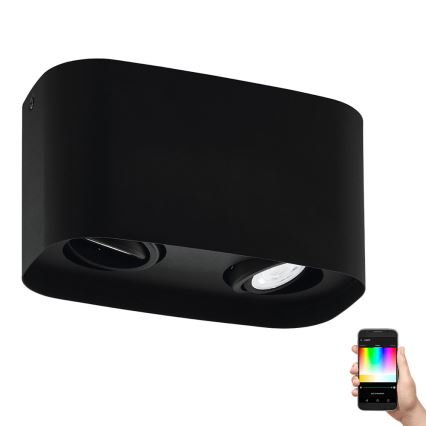 Eglo - LED RGBW dimbar spotlight 2xGU10/5W/230V ZigBee