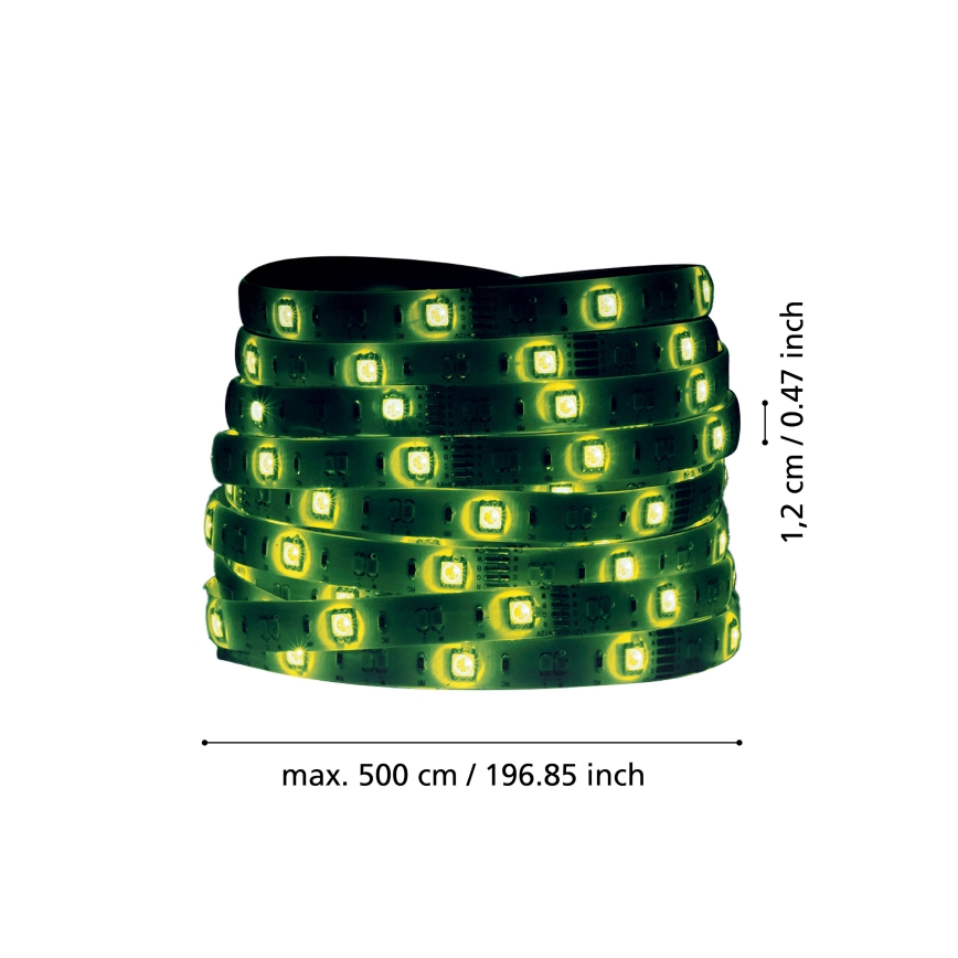 Eglo - LED RGBW Dimbart LED-remsa 5m LED/11W/12/230V 2700-6500K ZigBee