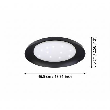 Eglo 99703 - LED takarmatur PENJAMO LED/17,1W/230V svart