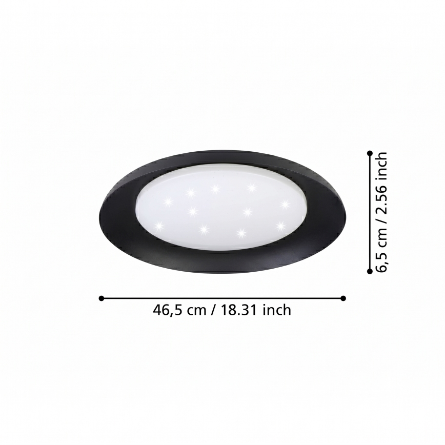 Eglo 99703 - LED takarmatur PENJAMO LED/17,1W/230V svart