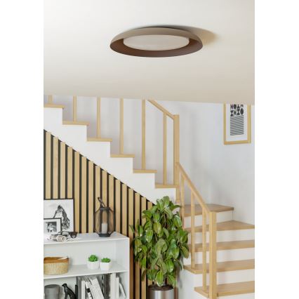 Eglo 99704 - LED Taklampa PENJAMO LED/17,1W/230V brun