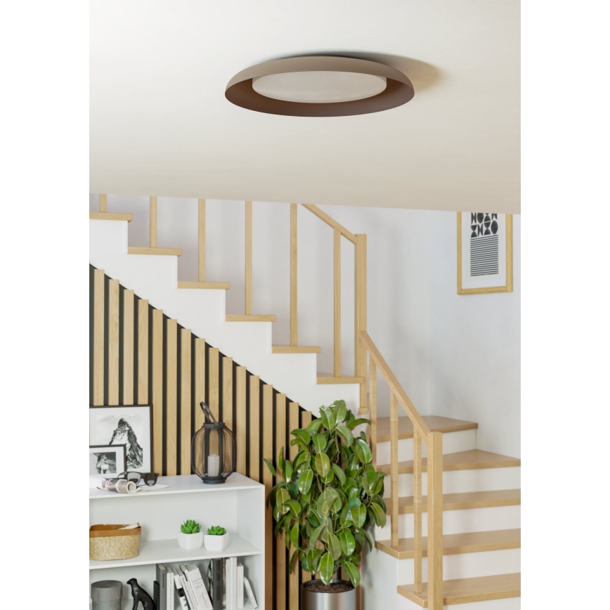 Eglo 99704 - LED Taklampa PENJAMO LED/17,1W/230V brun