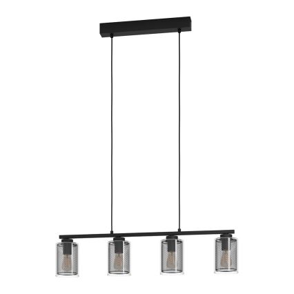 Eglo - Ljusskrona med upphängningsrem  4xE27/40W/230V