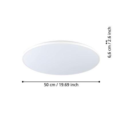Eglo - LED taklampa LED/29W/230V diameter  50 cm