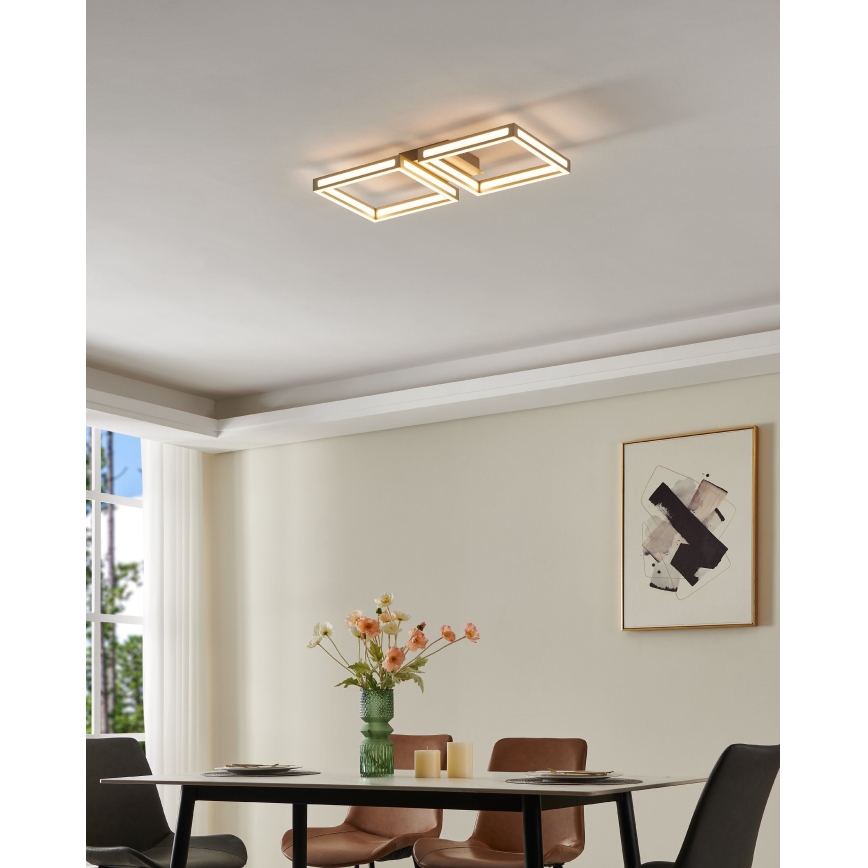 Eglo - LED taklampa  2xLED/11,2W/230V matt krom