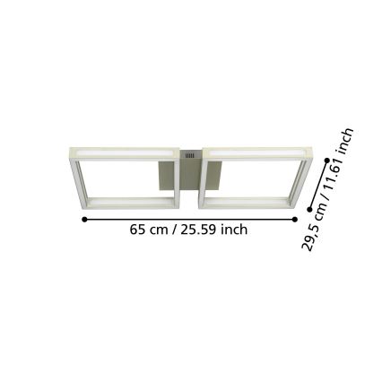 Eglo - LED taklampa  2xLED/11,2W/230V matt krom