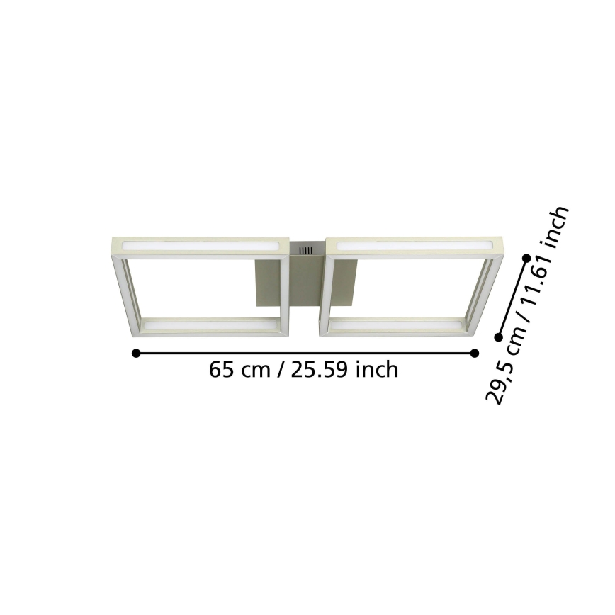 Eglo - LED taklampa  2xLED/11,2W/230V matt krom