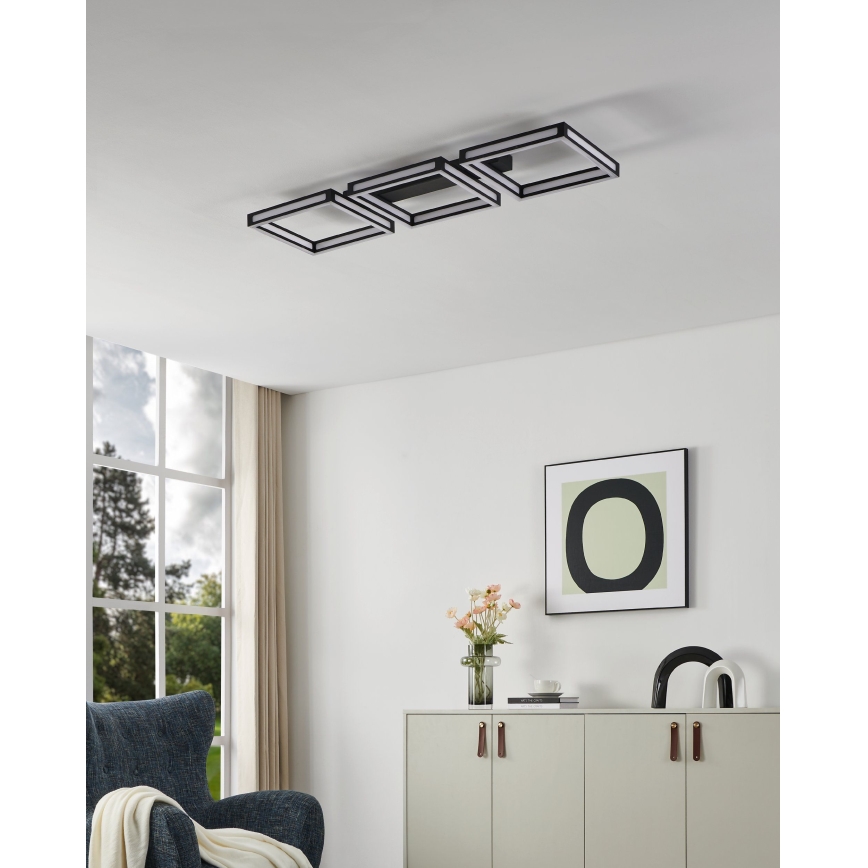 Eglo - LED taklampa  3xLED/11,2W/230V svart 