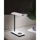 Eglo - LED ljusreglerad touch bordslampa  med trådlös laddning  LED/5,8W/230V vit 