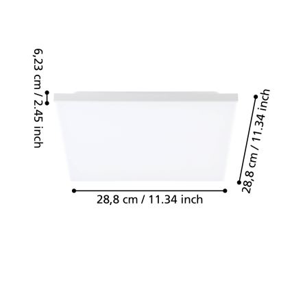 Eglo 99843 - LED-taklampa TURCONA LED/10W/230V