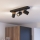 Eglo - Badrumsspotlight 3xGU10/3W/230V IP44 svart/beige