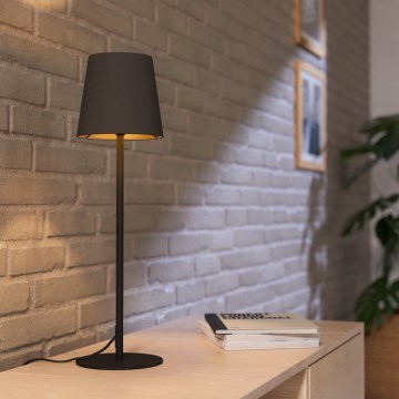 Eglo - Bordslampa 1xE14/40W/230V svart/brun