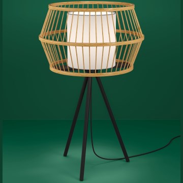 Eglo - Bordslampa 1xE27/40W/230V bambu
