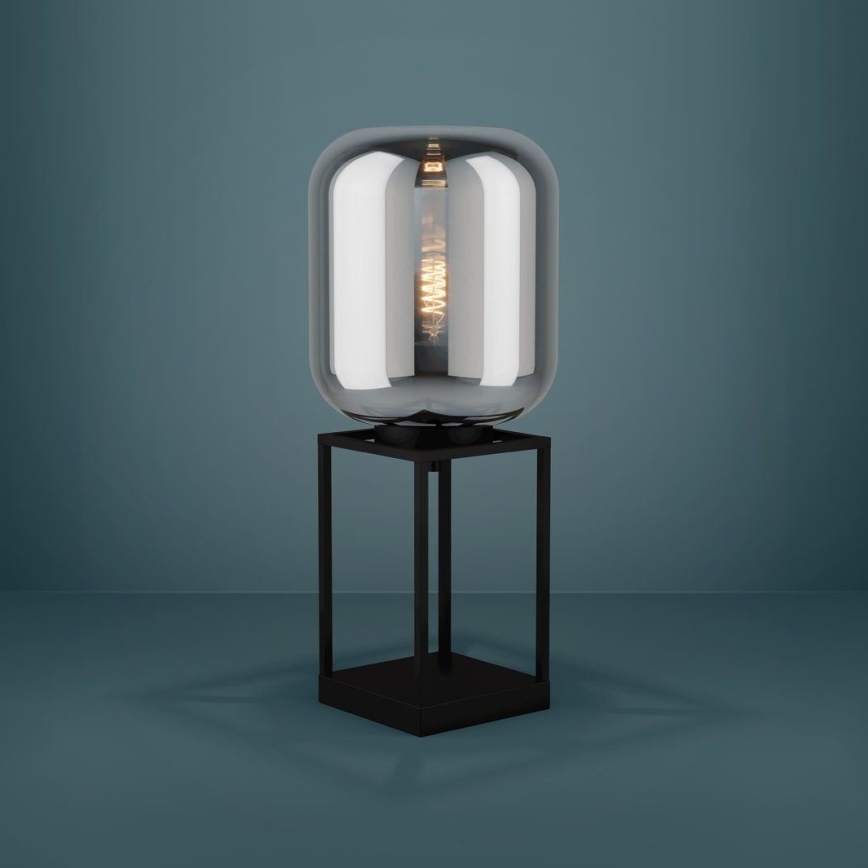 Eglo - Bordslampa 1xE27/40W/230V rökig