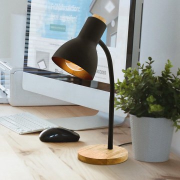 Eglo - Bordslampa  1xE27/40W/230V svart