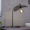 Eglo - Bordslampa 1xE27/60W/230V bronsfärgad