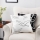 Eglo - Dekorativ kudde 45x45 cm vit/svart