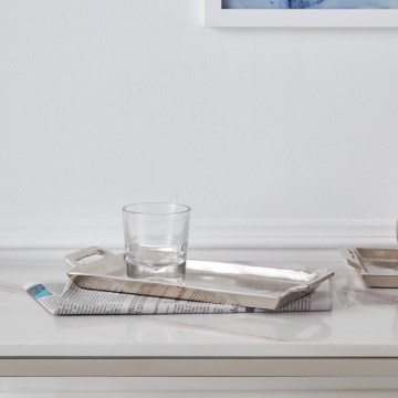 Eglo - Dekorativt bricka 12,5x28,5 cm krom