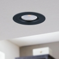 Eglo - Dimbar infälld LED belysning/6W/230V svart