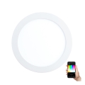 Eglo - Dimbar infälld LED RGBW-taklampa FUEVA-C LED/15,6W/230V Ø 22,5 cm