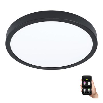 Eglo - Dimbar LED-badrumsarmatur 19,5 W, 230 V, IP44, ZigBee, Ø 28,5 cm