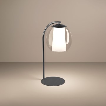 Eglo - Dimbar LED-bordslampa LED/5,5W/230V + LED/1,6W 2200-6500K svart krom