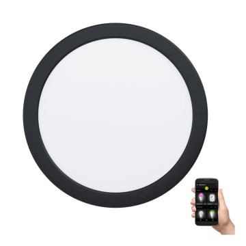Eglo - Dimbar LED-downlight för badrum, 16,5 W, 230 V, IP44, Ø 21,6 cm