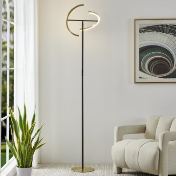 Eglo - dimbar LED-golvlampa 2xLED/8,8W/230V guld/svart