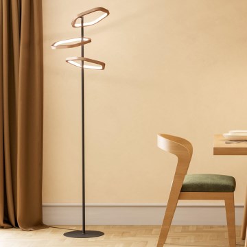 Eglo - Dimbar LED-golvlampa LED/20W/230V, mässing