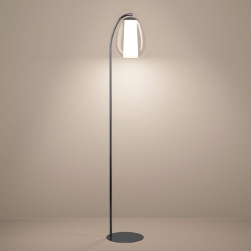 Eglo - Dimbar LED-golvlampa LED/7W/230V + LED/1,6W 2200-6500K svart krom