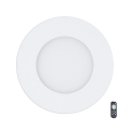 Eglo - Dimbart infällt LED-takarmatur LED/5W/230V + fjärrkontroll Ø 12 cm