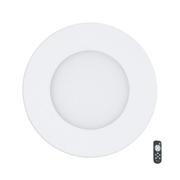 Eglo - Dimbart infällt LED-takarmatur LED/5W/230V + fjärrkontroll Ø 12 cm