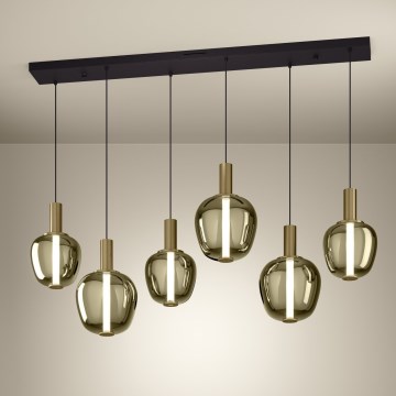 Eglo - Dimbart LED-ljuskrona 3xLED/5W/230V + 3xLED/6,5W + 6xLED/1,6W guldfärgad