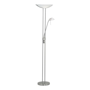 EGLO - Dimmbar golvlampa BAYA 1xR7s/230W+1xG9/33W mattkrom