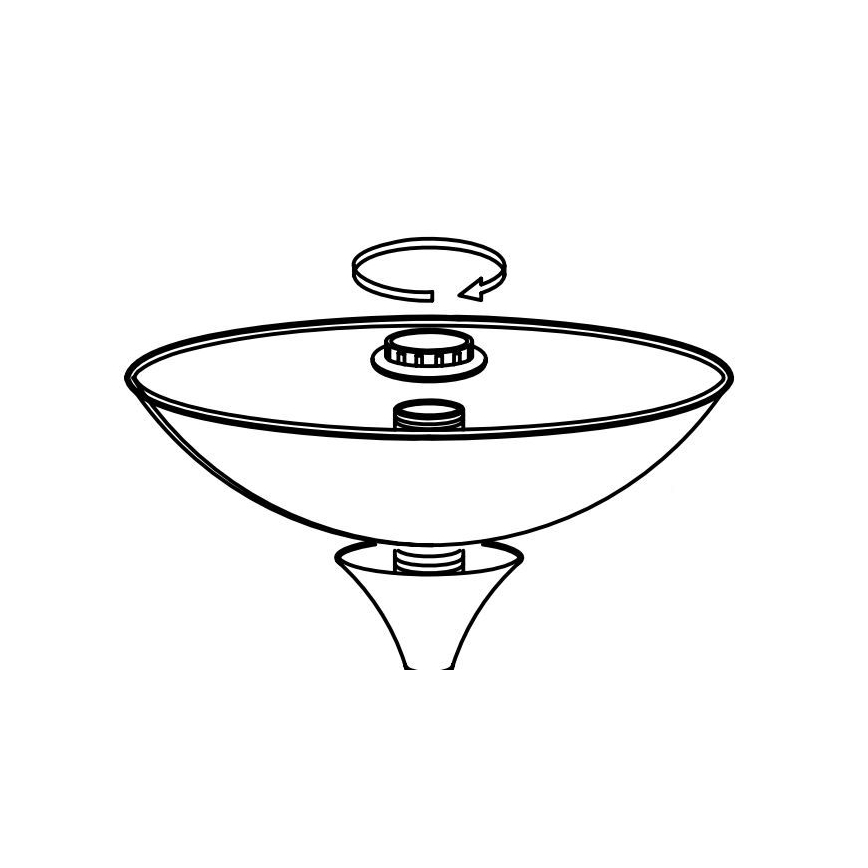 Eglo - Ersättningslampskärm för lampa UP 2 27,5x8 cm vit