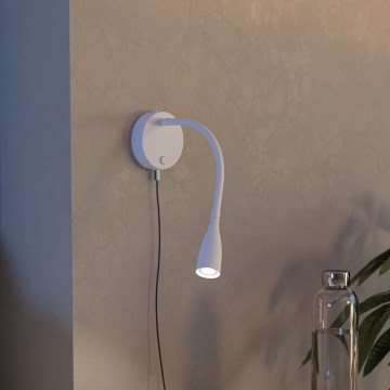 Eglo - flexibel LED-vägglampa med USB, 3,8 W/230 V, vit