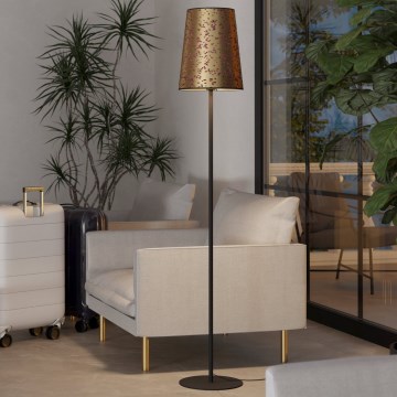 Eglo - Golvlampa 1xE27/25W/230V guld/rosa