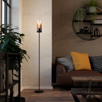 Eglo - Golvlampa 1xE27/40W/230V svart