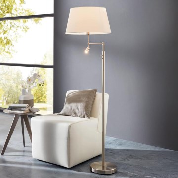 Eglo - Golvlampa 1xE27/60W + LED/2,1W