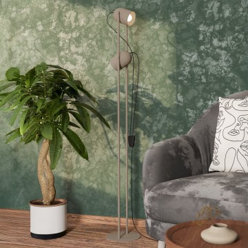 Eglo - Golvlampa 2x E14/8W/230V beige