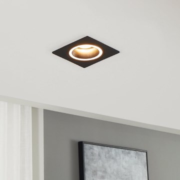 Eglo - Infälld taklampa 1xGU10/35W/230V antracit